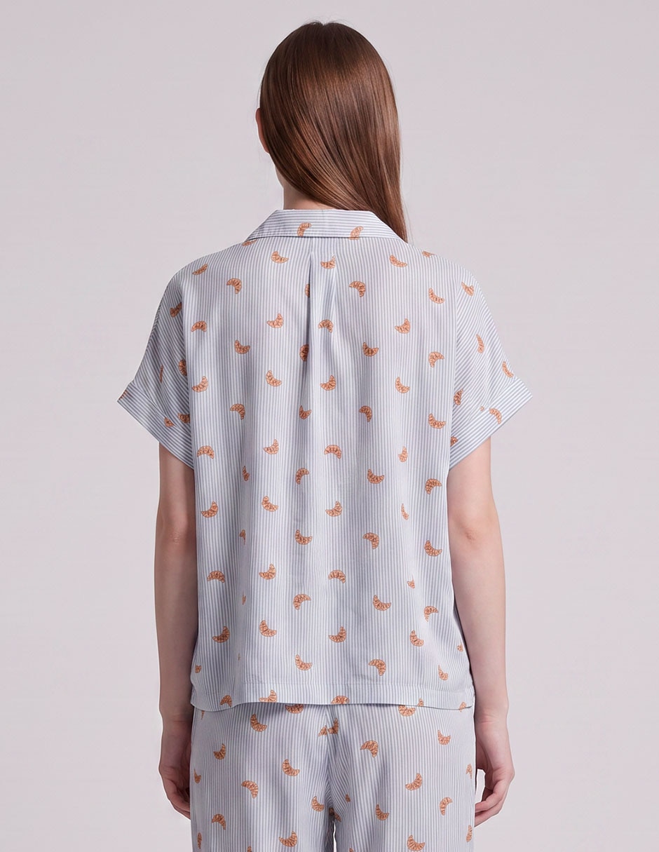 Playera pijama estampado para mujer 5