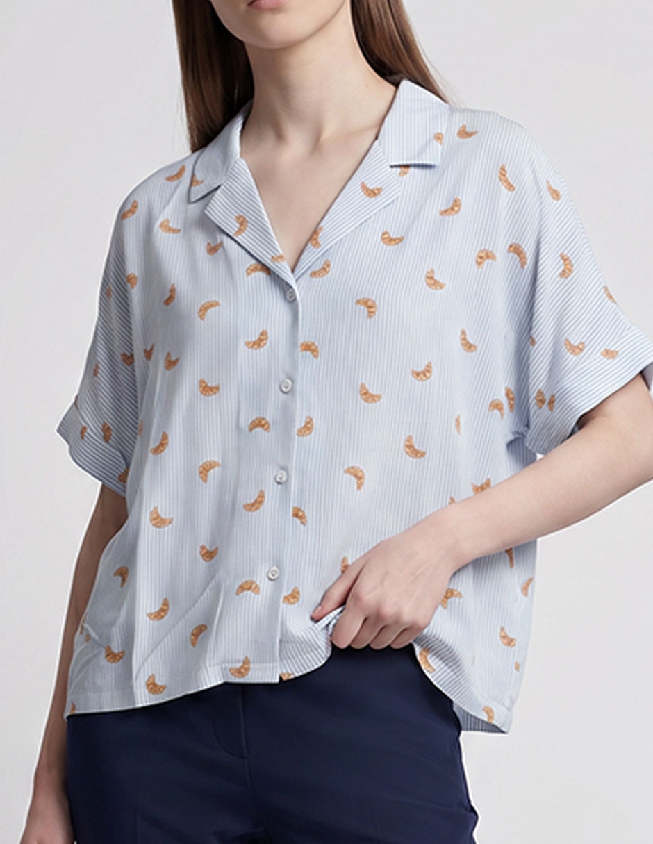 Playera pijama estampado para mujer Playera pijama estampado para mujer