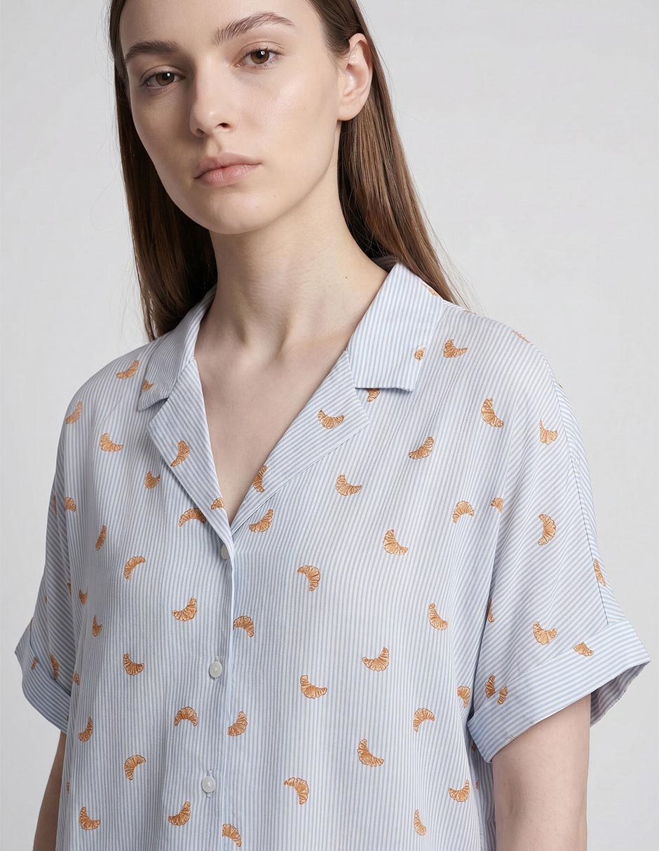 Playera pijama estampado para mujer 2