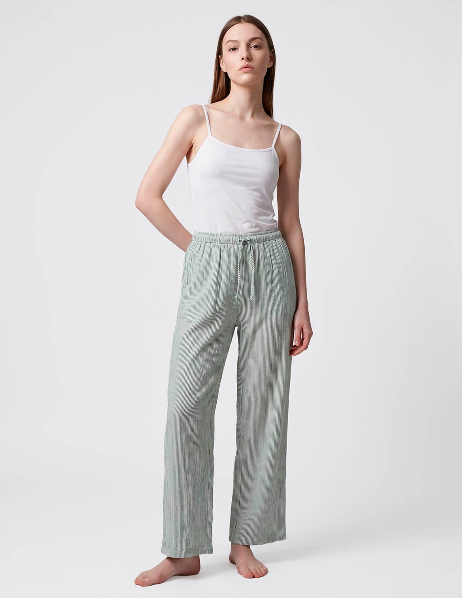 Pantalón pijama de algodón para mujer 3