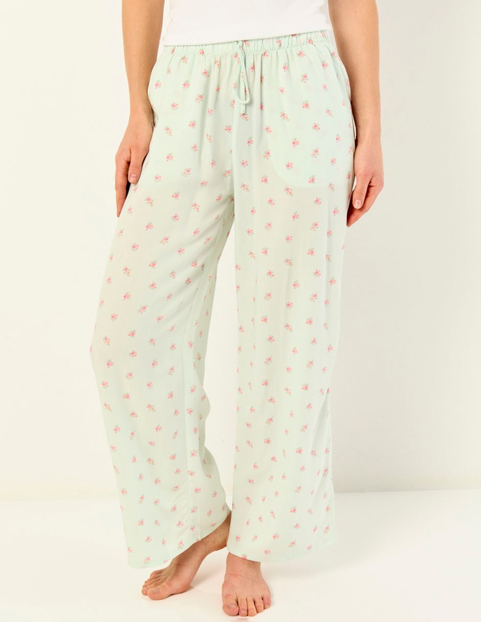 Pantalón pijama de algodón para mujer