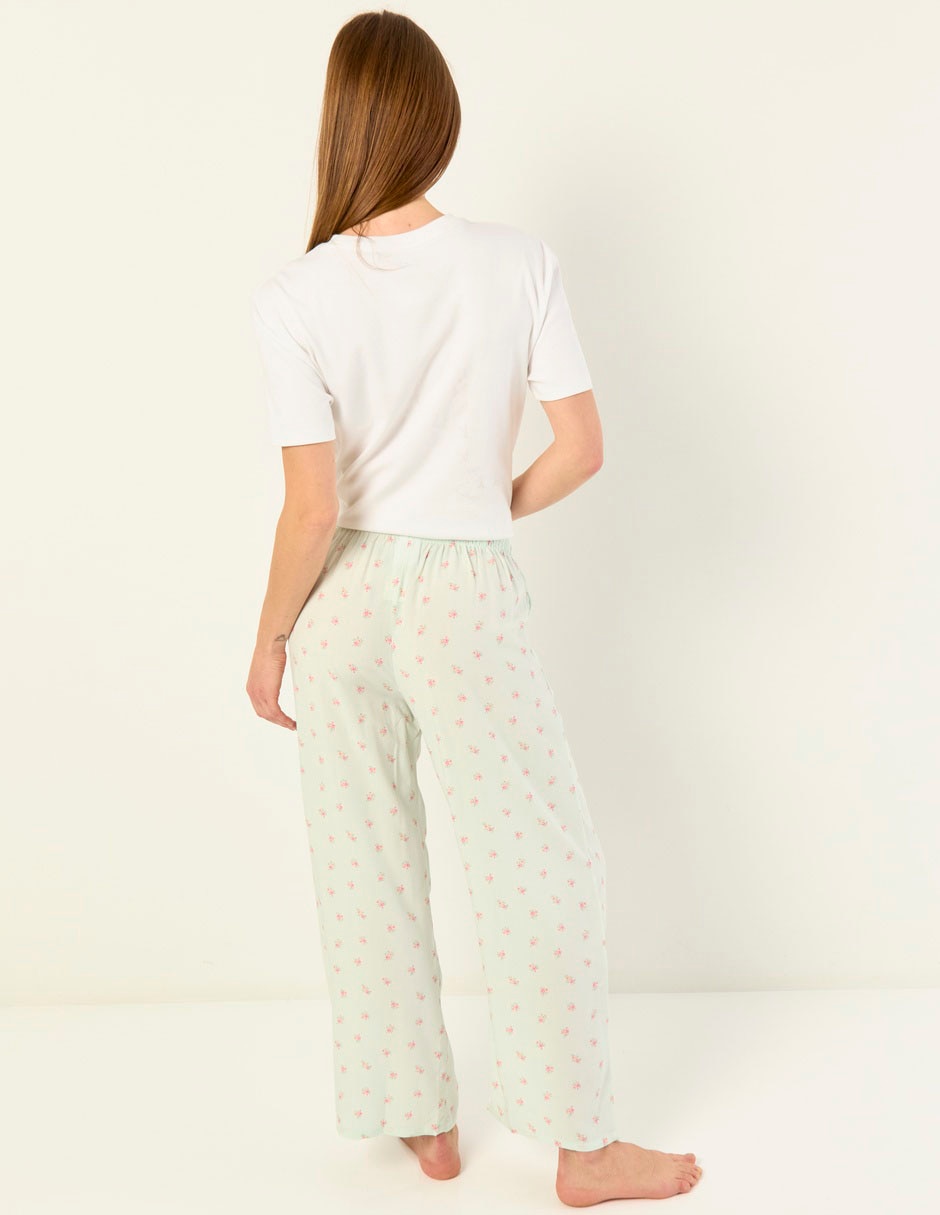 Pantalón pijama de algodón para mujer 2