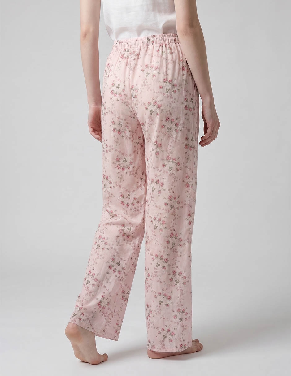 Pantalón pijama de algodón para mujer 2