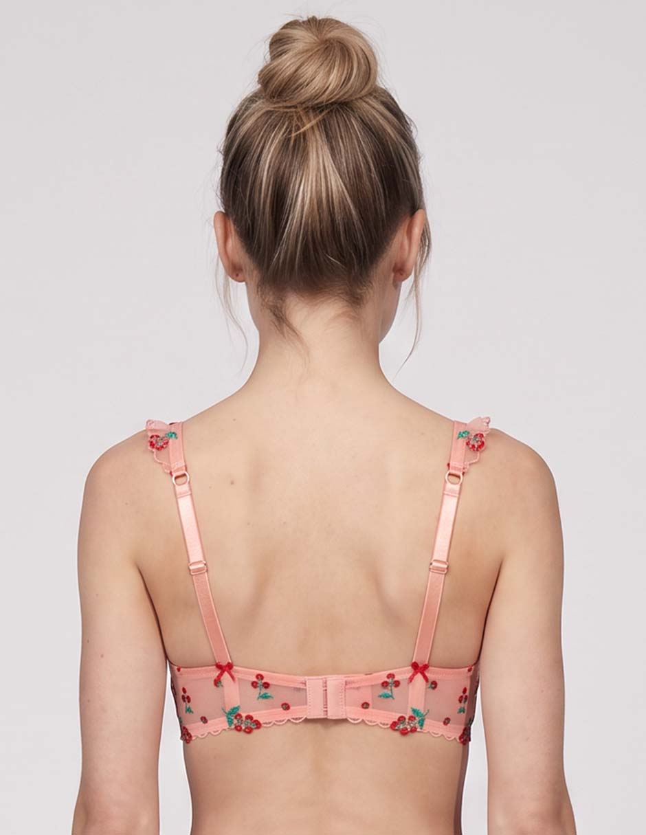 Brassiere demi con copa para mujer 5