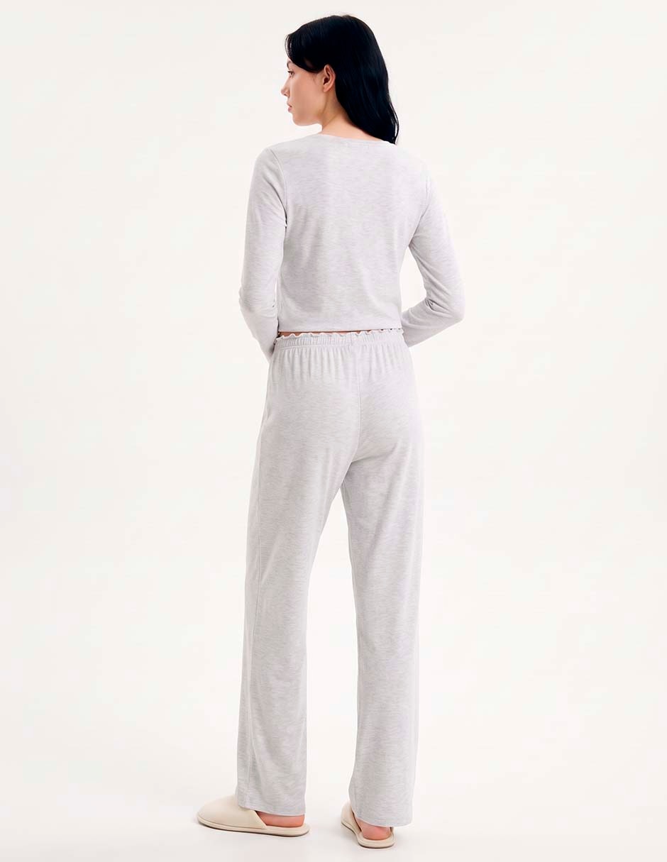 Pantalón pijama de algodón para mujer