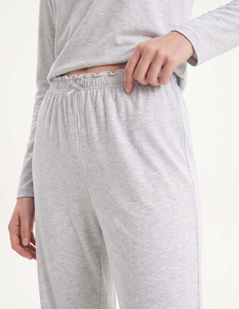 Pantalón pijama de algodón para mujer